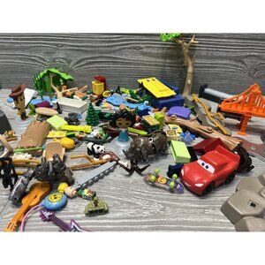 Playmobil and More Mixed Accessories Lot Toy Bundle Building Blocks Assorted